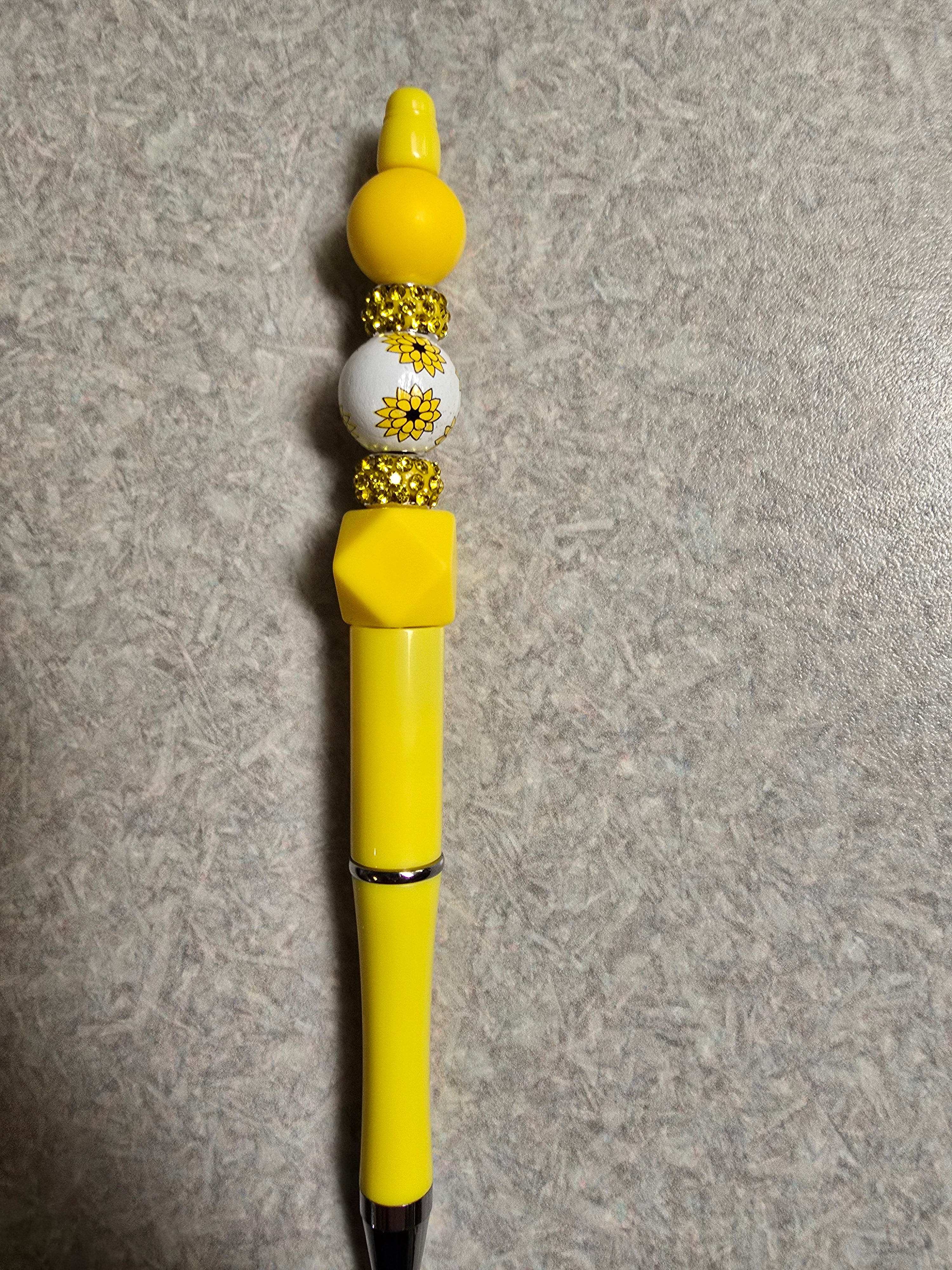 Sunflower beaded pen