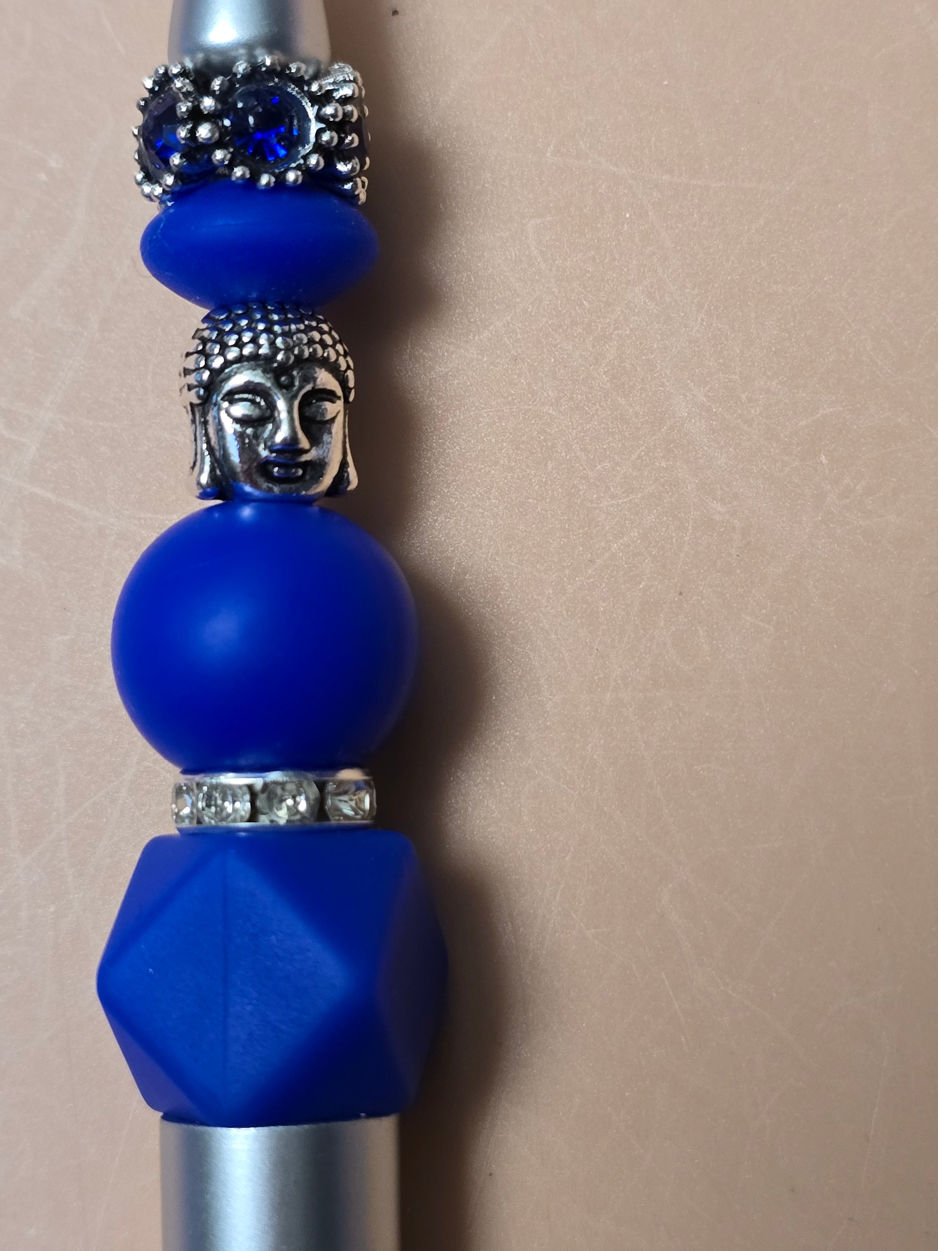 Silver beaded pen