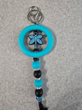 Blue dragonfly keychain