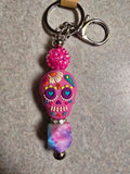 Sugar skull keychain