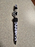 Black paw print pen