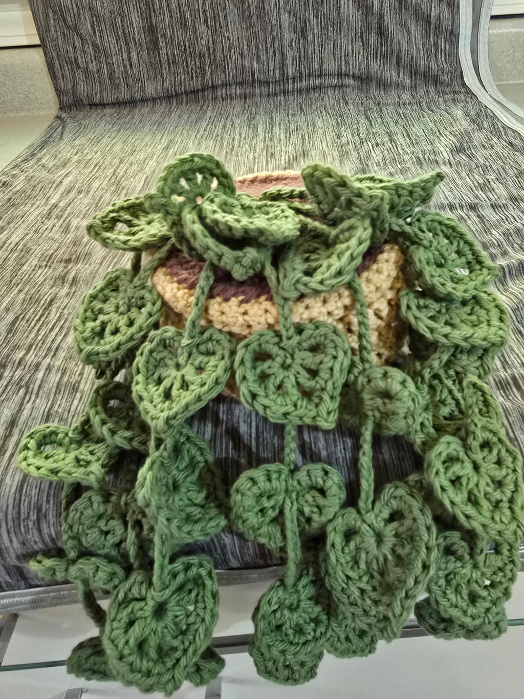 Crocheted Monstera plant
