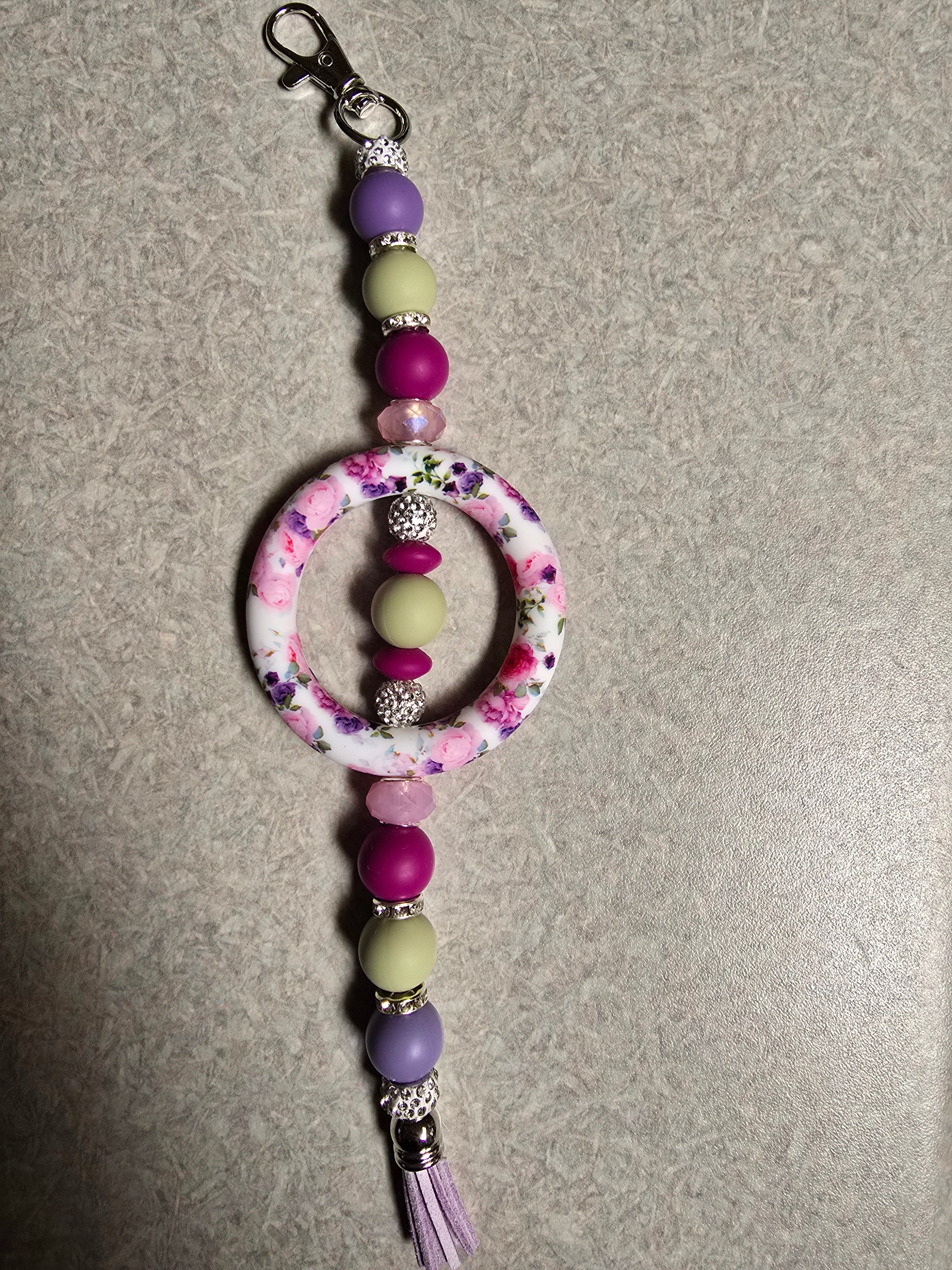 Floral keychain