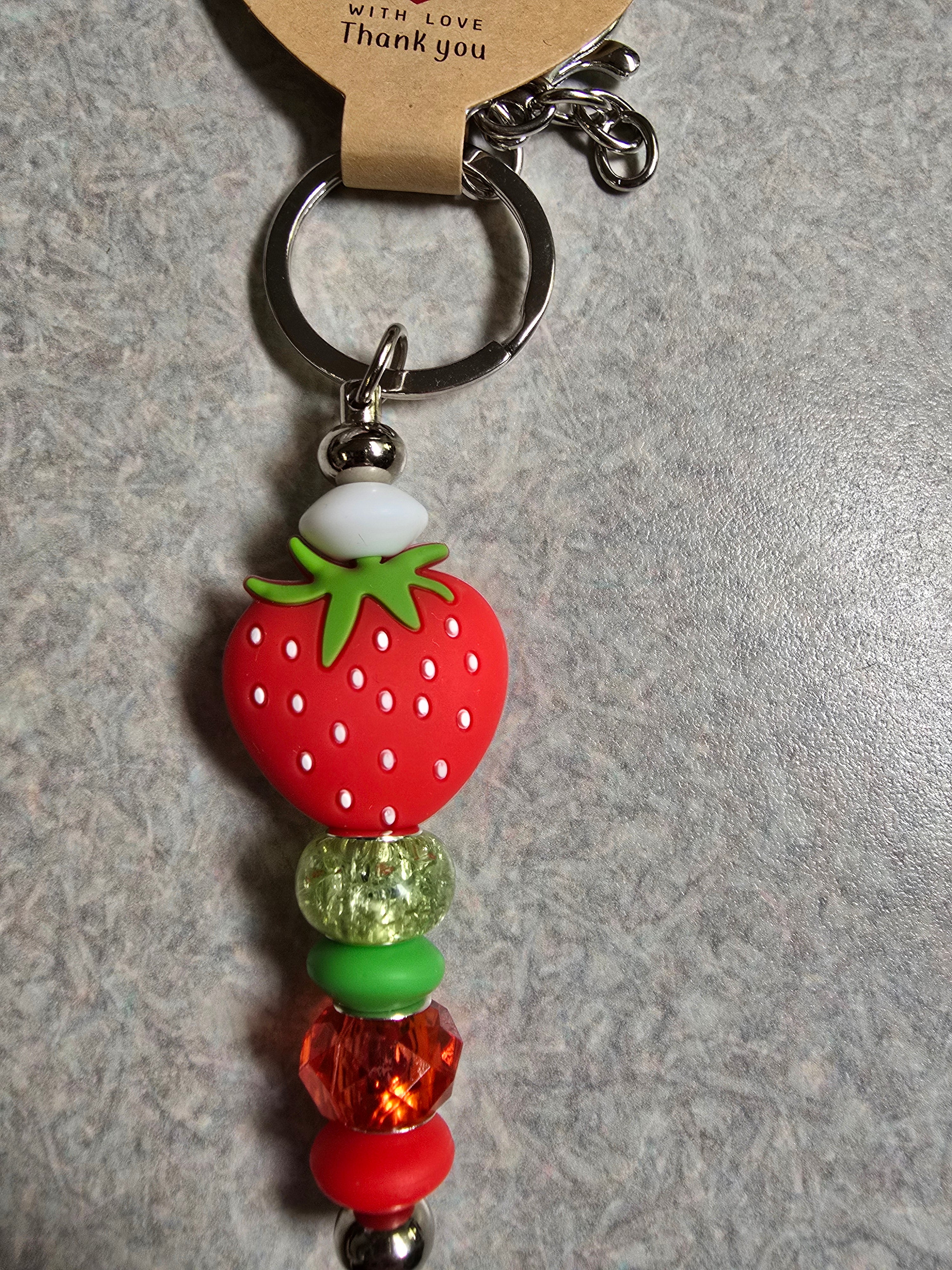 Strawberry keychain