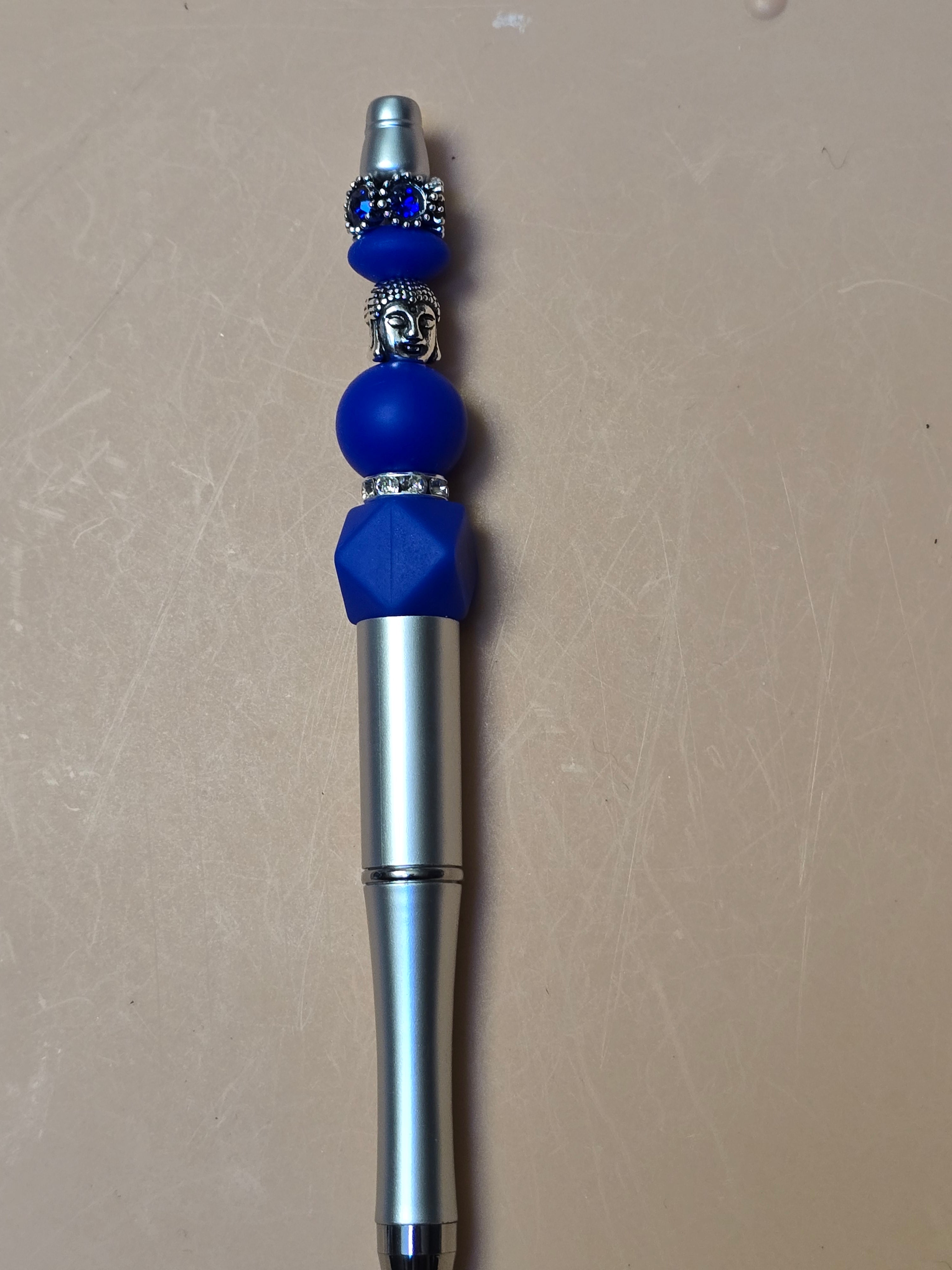 Silver beaded pen