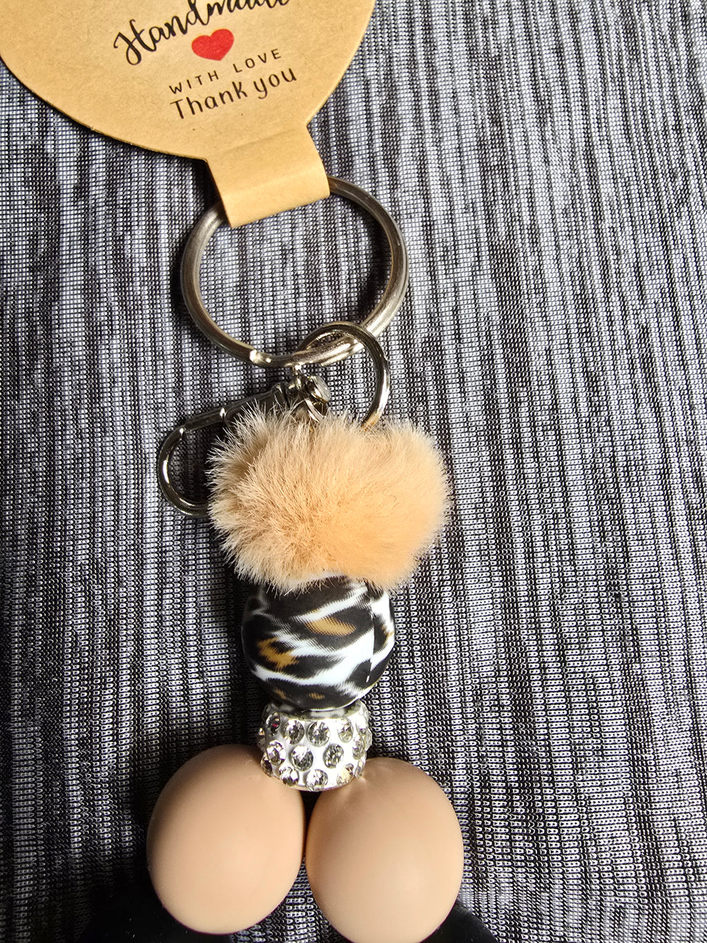 Animal print wristlet