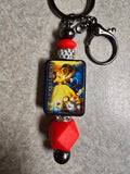 Beauty and the beast keychain