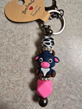 Cow keychain