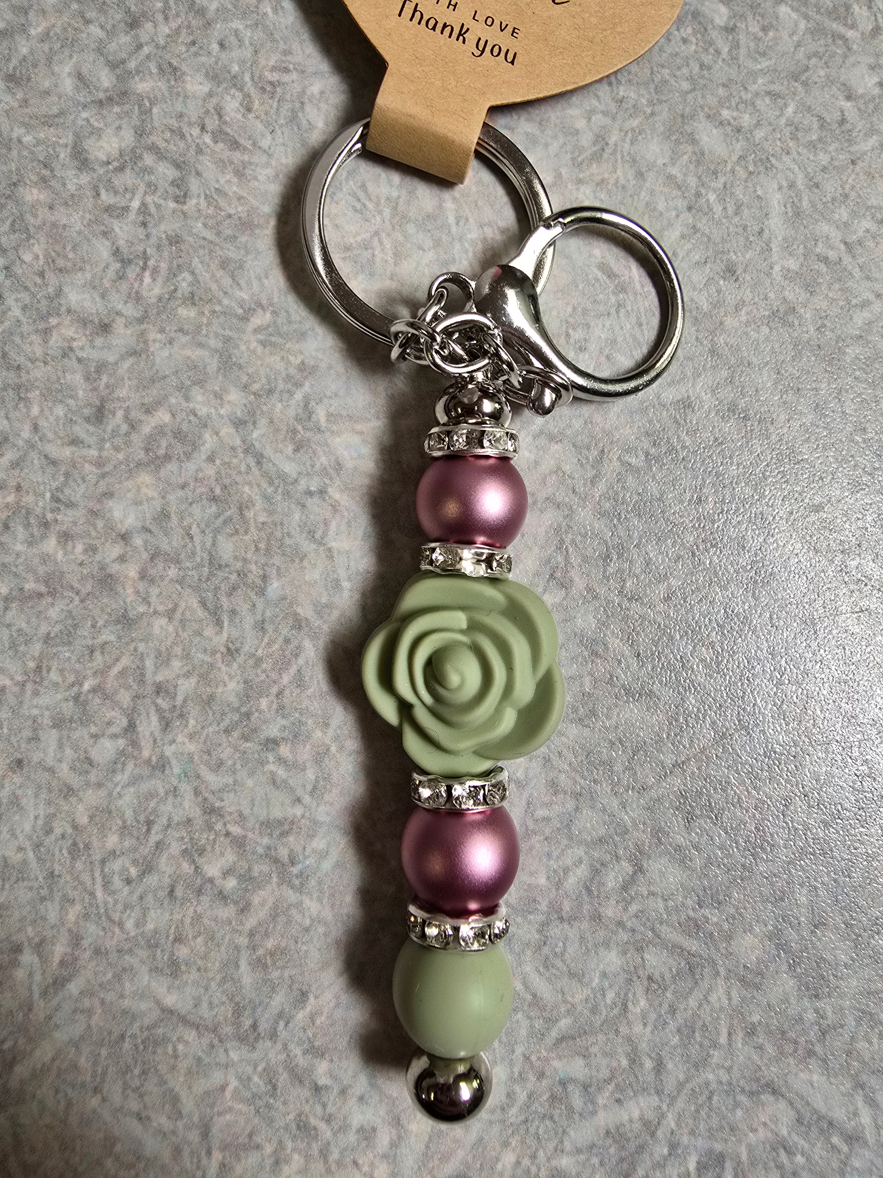 Rose keychain