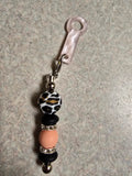 Animal print straw charm