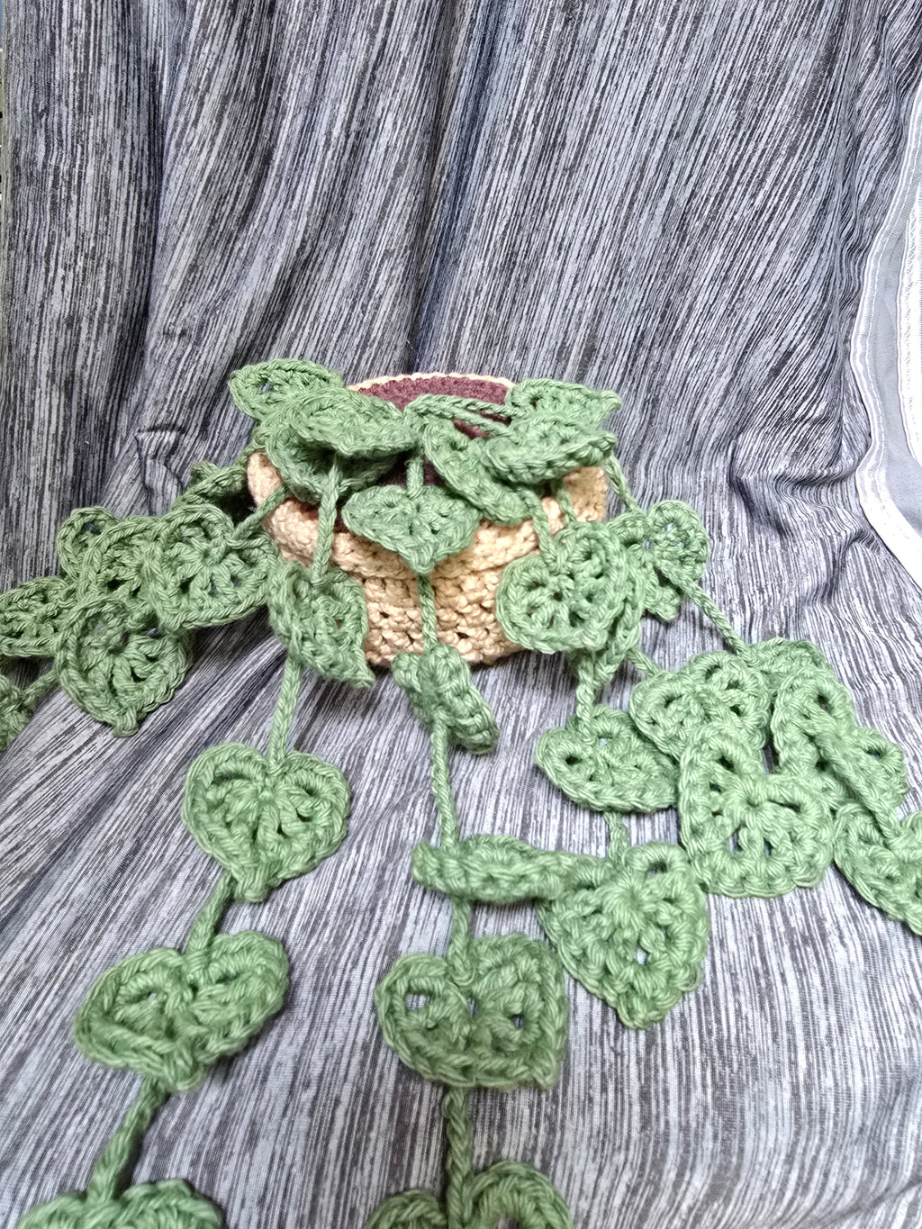 Crocheted Monstera plant