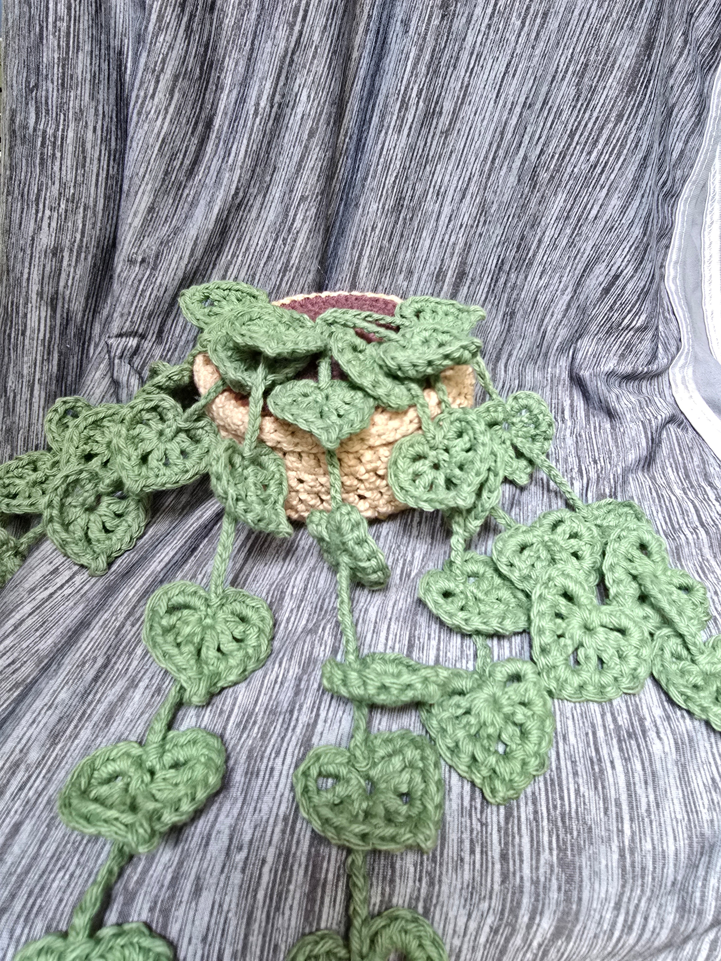 Crocheted Monstera plant