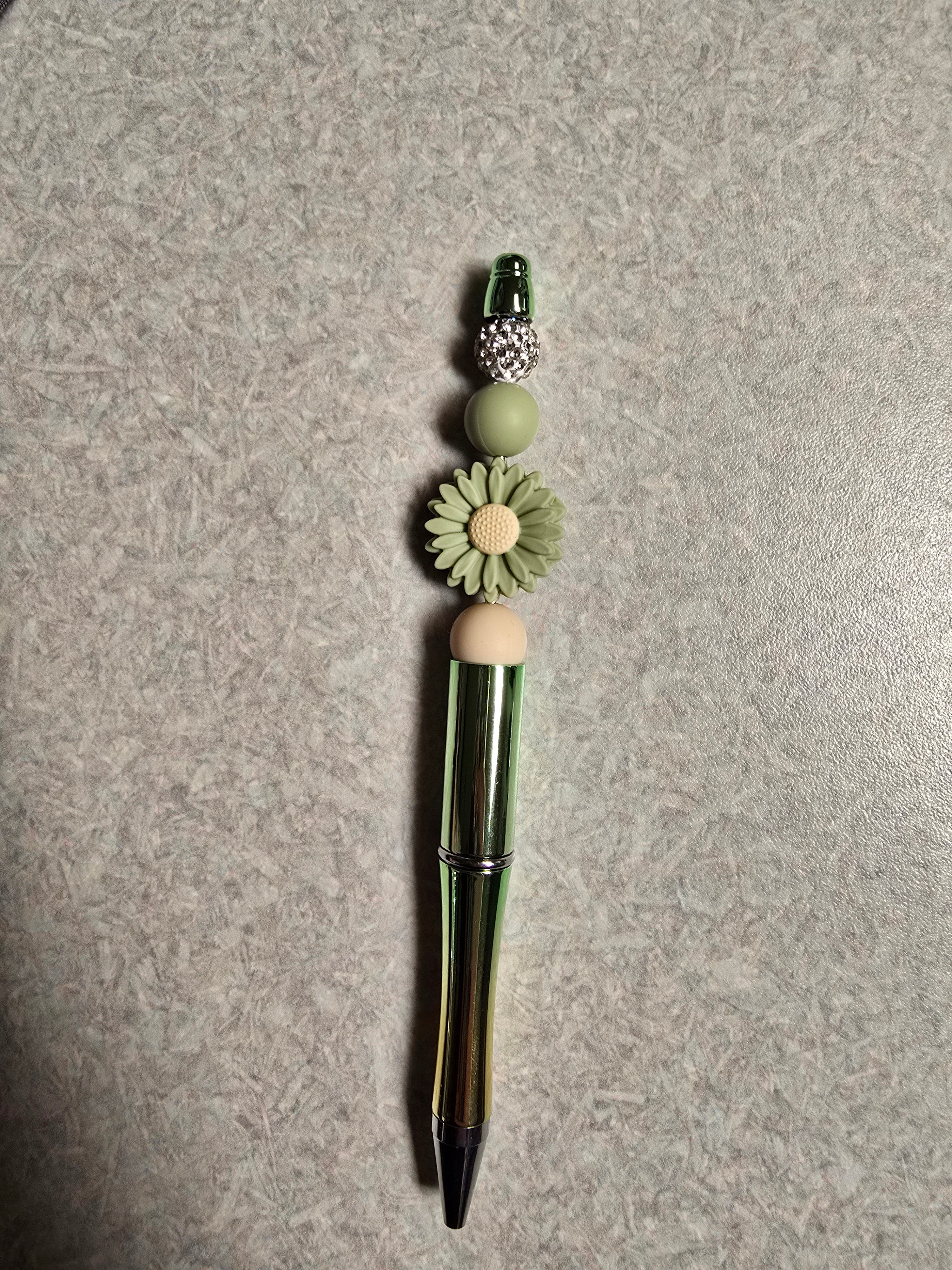 Green flower pen