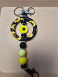 Sunflower keychain