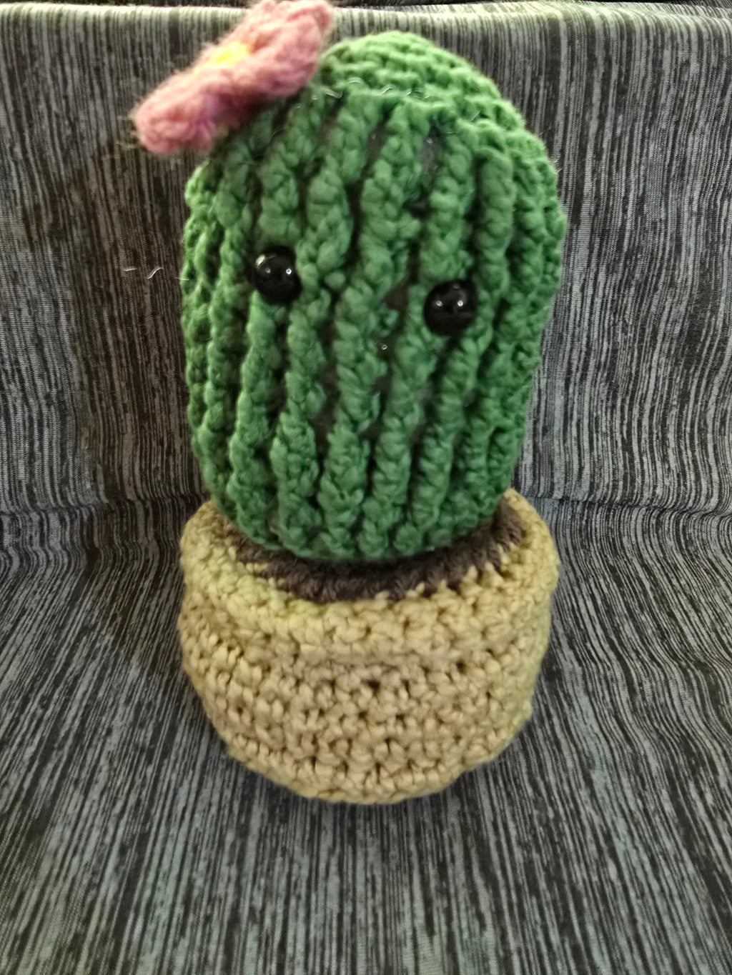 Potted crocheted cactus
