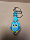 Blue owl keychain